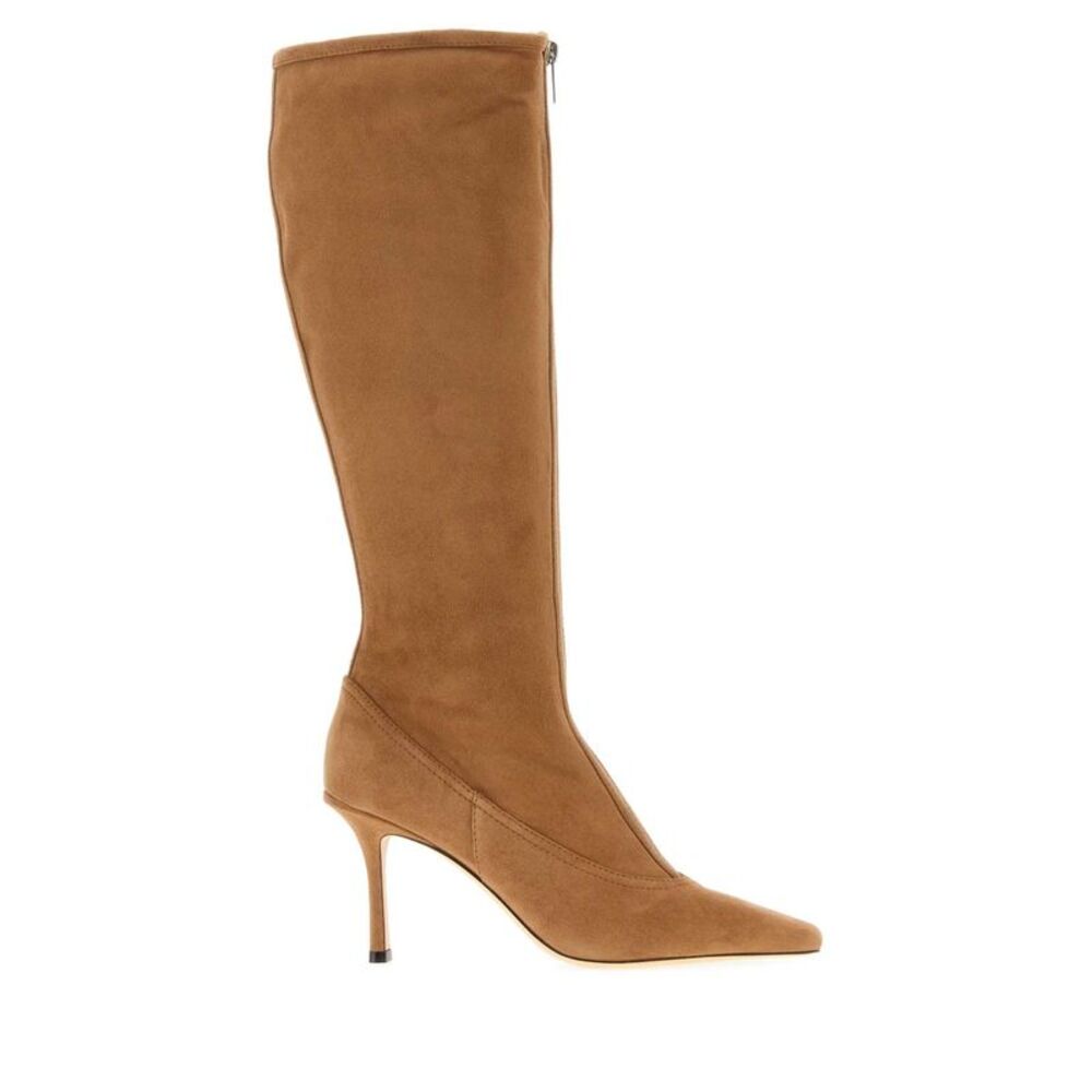 Jimmy Choo Women Camel Suede Jozi Boots